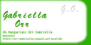 gabriella orr business card